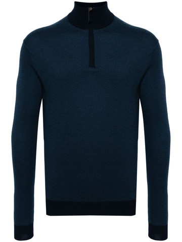 N.Peal - Regent Birdseye FG jumper - men - Cashmere/Silk - XL - Blue