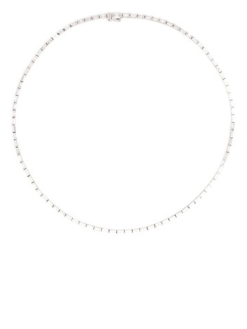 Anita Ko - 18kt white gold baguette diamond choker necklace - women - Diamond/18kt White Gold - One Size - Silver