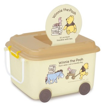 【震撼精品百貨】小熊維尼_Winnie the Pooh~迪士尼 Disney 小熊維尼玩具收納箱附輪 日本製*31266