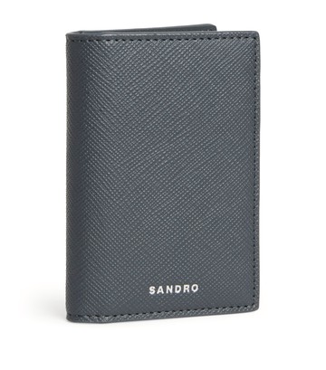 Sandro Paris Faux Leather Bifold Card Holder