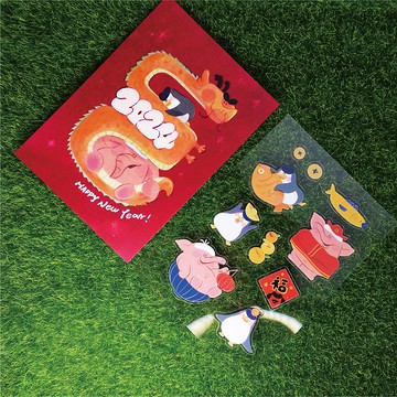 【大米創意 X ㄙㄨㄢˊ 獨家聯名款】 明信片貼紙組聯名款