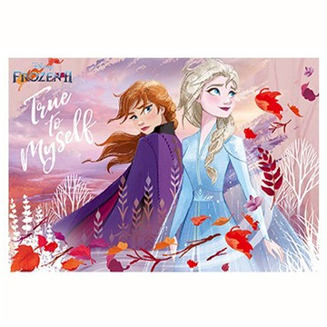 disney 迪士尼 拼圖 台灣現貨迪士尼拼圖 二合一幼兒童拼圖 寶寶益智玩具冰雪奇緣2008s  1入  100+200片