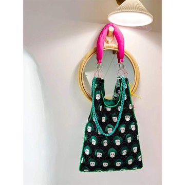 housedesign原創小眾單肩包鏈條Y2K辣妹手提包雙面涂鴉包