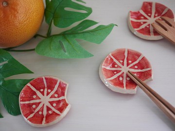 可以將筷子和勺子放在一起的筷子架[粉紅葡萄柚]