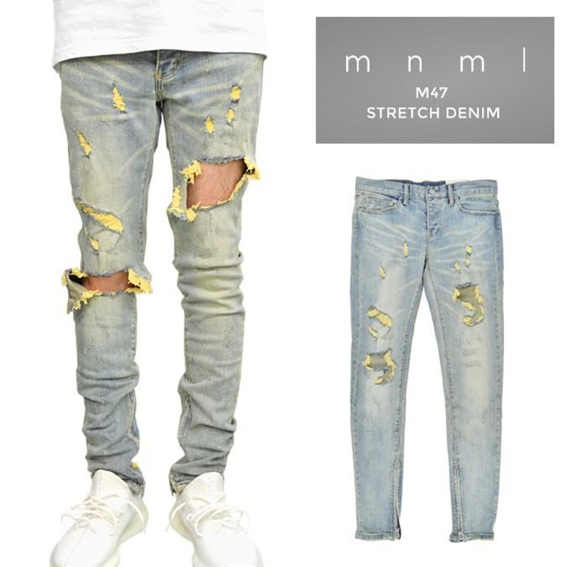 mnml ミニマル デニムパンツ M47 Stretch Denim ジーンズ ストレッチ