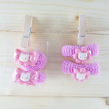 【震撼精品百貨】Hello Kitty 凱蒂貓 髮束 紫粉花/紫粉蝴蝶【共2款】 震撼日式精品百貨
