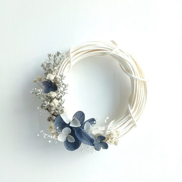 小花環 黑色系列 | 繡球花