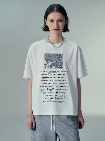 Overfit Lettering T-shirt (JZTS32JE)