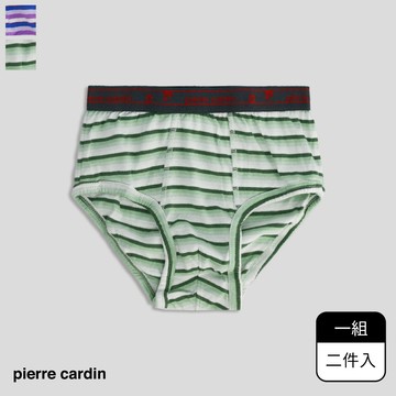 【pierre cardin 皮爾卡登】男童純棉條紋三角褲(二件入)-SSP1013