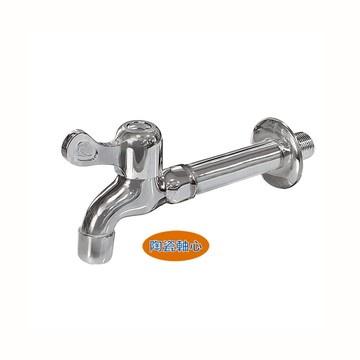 特力屋加長型陶瓷長栓 壁式水龍頭