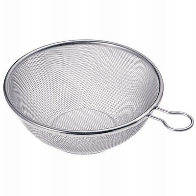 ざる 料理道具 / TSステンレス頑丈なザル プチリング付 (16メッシュ)13cm 寸法: 外径:130 x 深さ:60mm