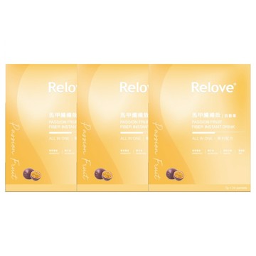 Relove 【3入超值組】Relove 馬甲纖纖飲 百香果風味 24包/7克