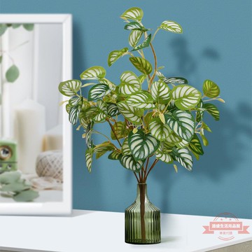 新款把束手感葉 植物墻配材 把束手感雞心葉軟裝家居裝飾仿真葉子