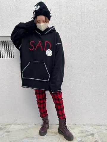 SAD 連帽衛衣 / 黑色 / 藍色 / F尺寸 / hellcatpunks / hcp-pk-0067