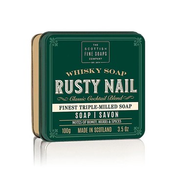 【紳士用品專賣】英國 Scottish Fine Soaps 威士忌系列 紳士沐浴皂（鏽釘子 Rusty Nail / 綠盒）