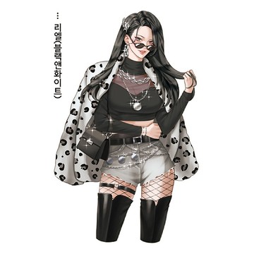 Liel (3色) 女孩貼紙 (honne market) blackraccoon