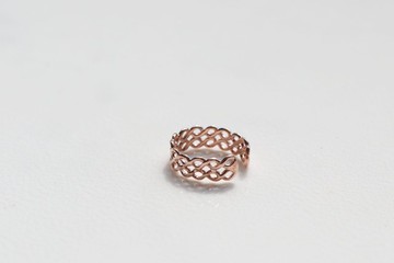 14K Waffle like Pattern Cuff Earring 網格造型耳夾耳環