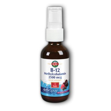 B12 Methylcobalamin ActivSpray 2 oz by Kal