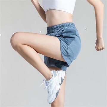 【米蘭精品】瑜珈褲運動短褲-拼網口袋運動防走光速乾女褲子3色74el35