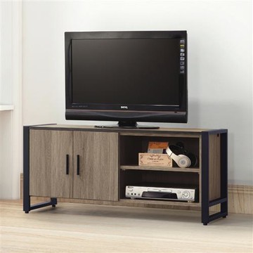 MUNA 鐵框灰橡4尺電視櫃/長櫃(T104)(共兩色)