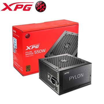 XPG 威剛 COER PYLON 550W 80PLUS 銅牌 液態風扇 DC-DC 電源供應器