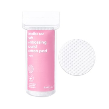 BANILA CO 圓形壓紋化妝棉 120入