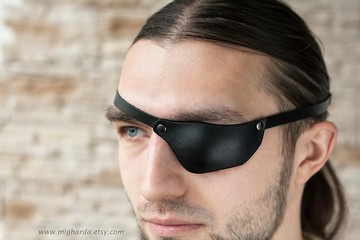 皮革眼罩|黑色眼罩 |纖細眼罩