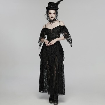 異教徒黑暗術士層次吊帶連身裙 / 禮服