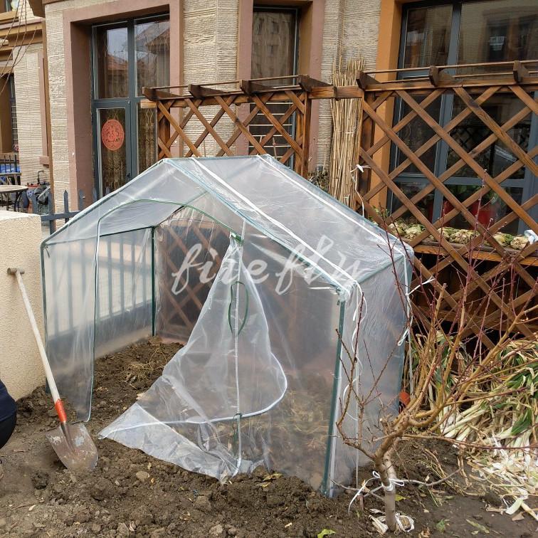 菜園ハウス 家庭用 プラスチック 16mmステンレス製スタンド ビニールハウス 温室 ガーデンハウス 雨よけ 風よけ 保温 花 野菜 栽培