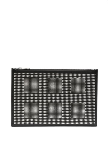 Alexander McQueen - studed leather clutch bag - men - Calf Leather - One Size - Black