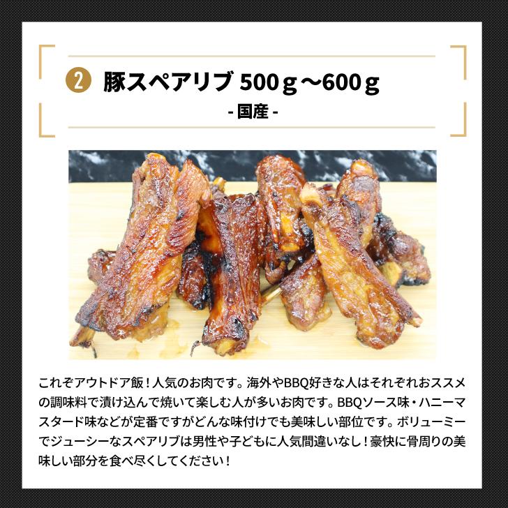 ボリューム満点！BBQ肉 3点 ソース