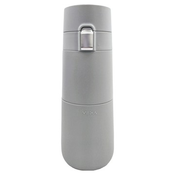 VIIDA Wasser 不鏽鋼內瓷保溫瓶 M  冷山灰  360ml  1個