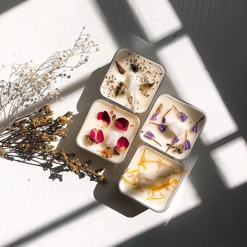 100%天然大豆蠟-花瓣香氛茶蠟禮盒  (4入)