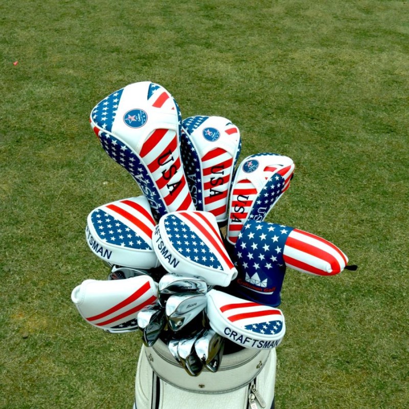 パターカバー（CRAFTSMAN クラフトマン ）ヘッドカバー Putter Cover 人気アメリカフラグ マレット対応 ホワイト 1個入り |  LINEブランドカタログ