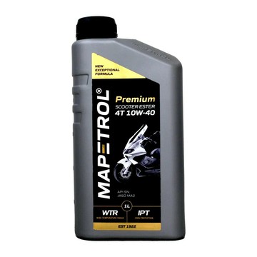 MAPETROL PREMIUM SCOOTER ESTER 10W40 4T 頂級全合成酯類機油(買6瓶就送機車用動力回復套組1組)【299免運領券再享折扣】