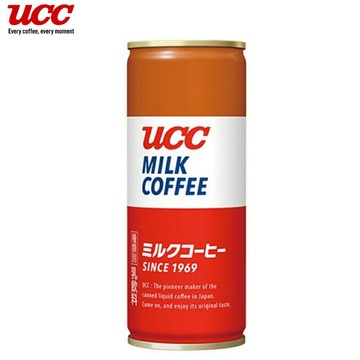 【KSL】UCC 牛奶咖啡 250g 30瓶/箱 箱購