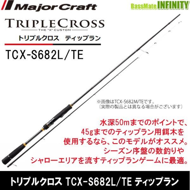 ○メジャークラフト トリプルクロス TCX-S682L/TE ティップランモデル