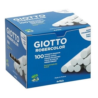 【義大利 GIOTTO】538800  無灰粉筆 校園白色 100入/盒