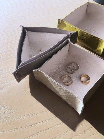 Mercury真皮三角置物盤(中)  珠寶置物盤 雜物置物盤