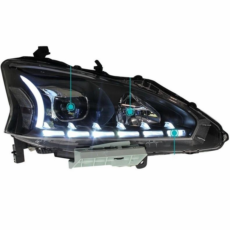 ティアナ L33 LED ヘッドライト 左右 ヘッドランプ
