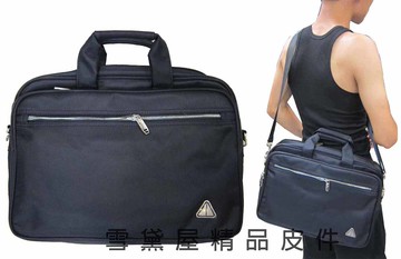文件包中大型容量二層主袋底部可加大容量防水尼龍布可放a4資夾14吋電腦手提肩背斜側背