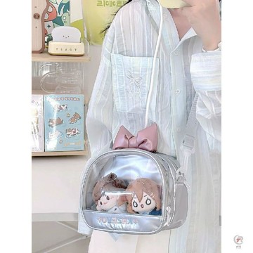 👜 化妝收納包 👜新款韩版单肩斜挎包学生简约休闲女大容量通勤森系痛包谷子包娃包