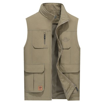 休閒馬甲戶外釣魚馬夾男士夏季背心 加肥加大中老年馬甲