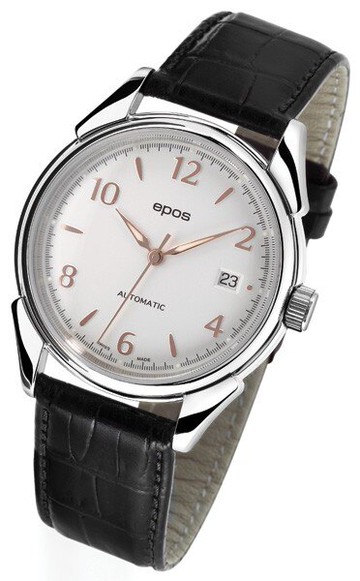 epos 愛寶時 3372.132.20.38.25FB 活力系列復古紳士機械腕錶/白面38.5mm｜樂天全館特惠中★指定刷卡回饋10%