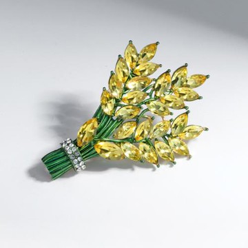 【ANGEL】桔梗花束水鑽胸針別針兩用款(3色可選)