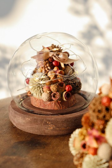 - 果實森林聖誕樹玻璃球 - 夜燈 擺飾 交換禮物 聖誕禮物 聖誕樹