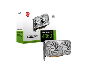 【降價】GeForce RTX 4060 VENTUS 2X WHITE 8G OC 微星顯卡 (白色超頻版)