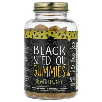 Maju Superfoods, 全球初款黑籽油軟糖，500 毫克，45 粒軟糖（每粒軟糖 250 毫克）