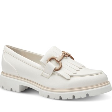 MARCO TOZZI BELLO LOAFERS 白色女款鞋子