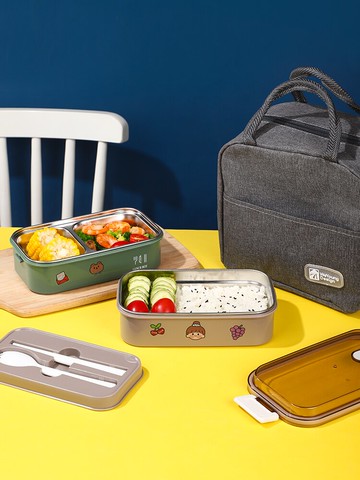 304不銹鋼飯盒大容量多層分格學生專用日式上班族保溫便當餐盒女